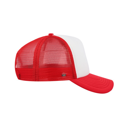 uflex-5-panel-curved-peak-trucker-snapback-cap-red-white-right