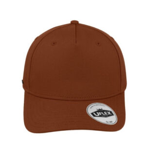 uflex-5p-curved-peak-snapback-rust-front