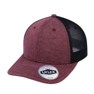 uflex-6-panel-fitted-trucker-maroon