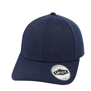 uflex-6-panel-poly-rayon-curved-peak-cap-navy