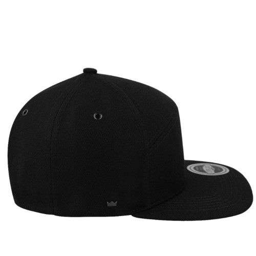 uflex-fashion-6-panel-snapback-flat-peak-cap-black-right