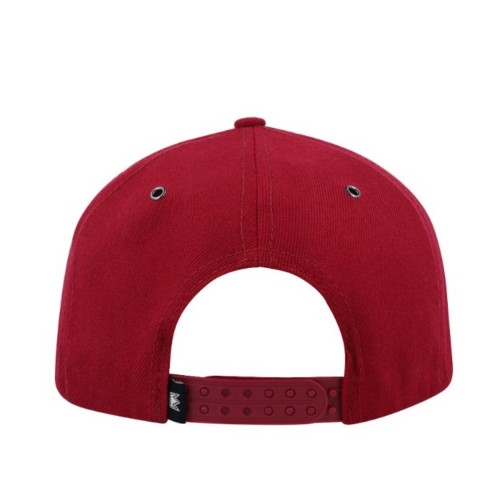 uflex-fashion-6-panel-snapback-flat-peak-cap-burgundy-grey-melange-back