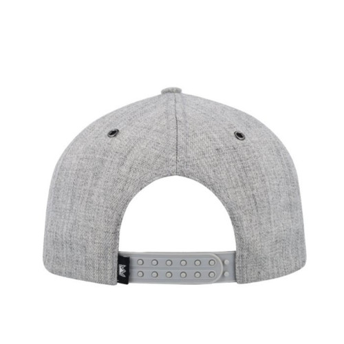 uflex-fashion-6-panel-snapback-flat-peak-cap-grey-melange-back