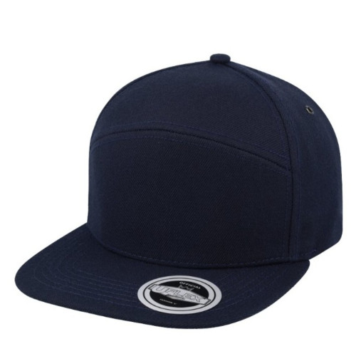 uflex-fashion-6-panel-snapback-flat-peak-cap-navy