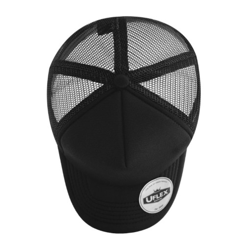 uflex-youth-curved-peak-trucker-cap-navy-black-top