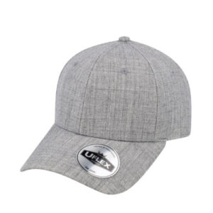 uflex-youth-snapback-6-panel-curved-peak-cap-grey-melange