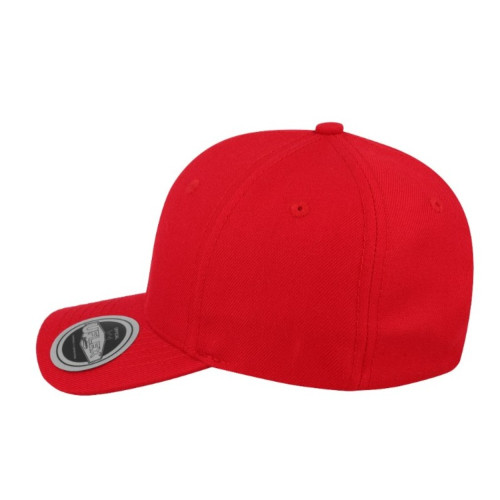 uflex-youth-snapback-6-panel-curved-peak-cap-red-left