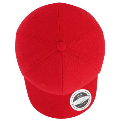 uflex-youth-snapback-6-panel-curved-peak-cap-red-top